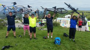 The team conquers Ditchling Beacon.
